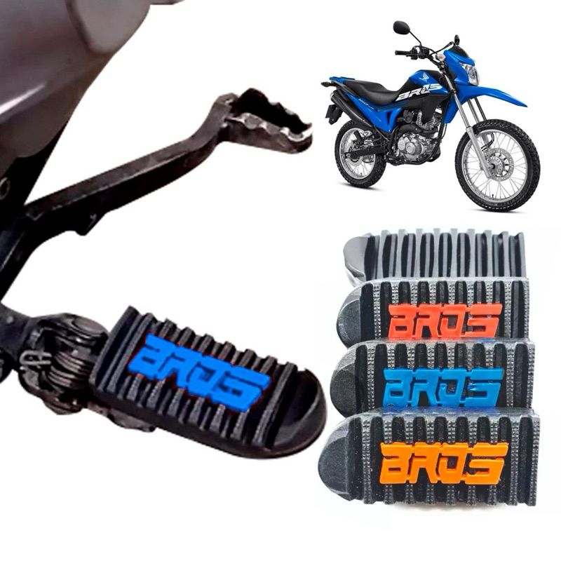 Borrachas pedaleiras dianteiras do estribo para Bros Nxr 160/150 Xre 190 personalizada Par em Oferta na Shopee