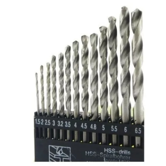 Kit Jogo De Brocas Em Aço Rápido P/ Metais 13 Pçs - Promoçâo em Oferta na Shopee