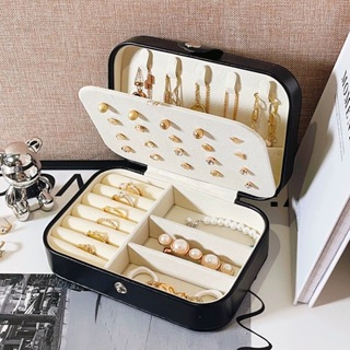 Porta joias Grande Para Viagem Portátil Caixa Armazenamento para  brincos, anéis, pulseira Generic e Bijuteria-Q2 em Oferta na Shopee