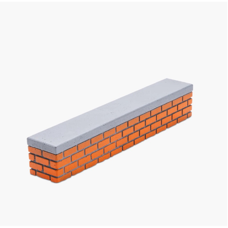 Obstáculo de Fingerboard Skate de dedo Concrete Curb Brick bench