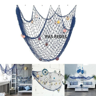 Rede De Pesca Para Decoração Festa Sereia Samburá Passaguá em Oferta na Shopee