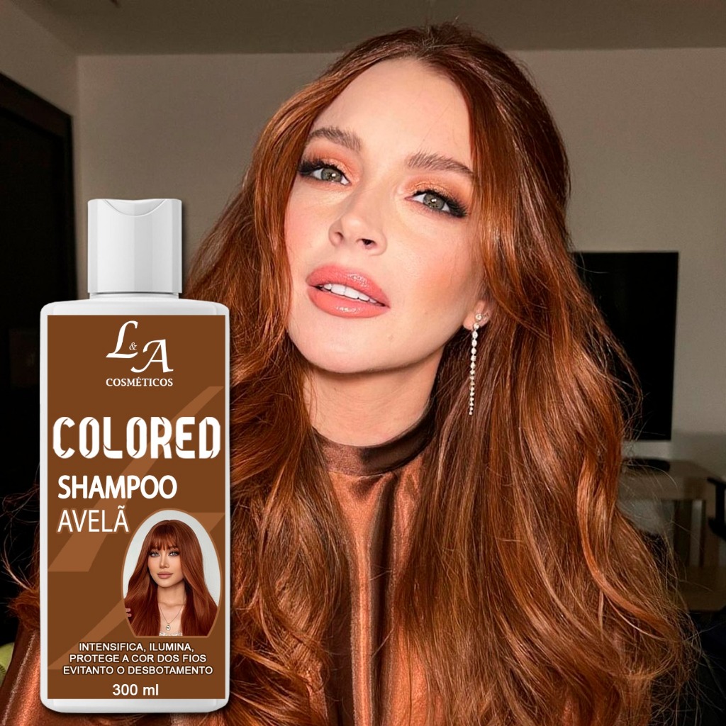 Shampoo Tonalizante Avelã Acobreado - Chocolate Morena Iluminada - S/ Amônia 300ml