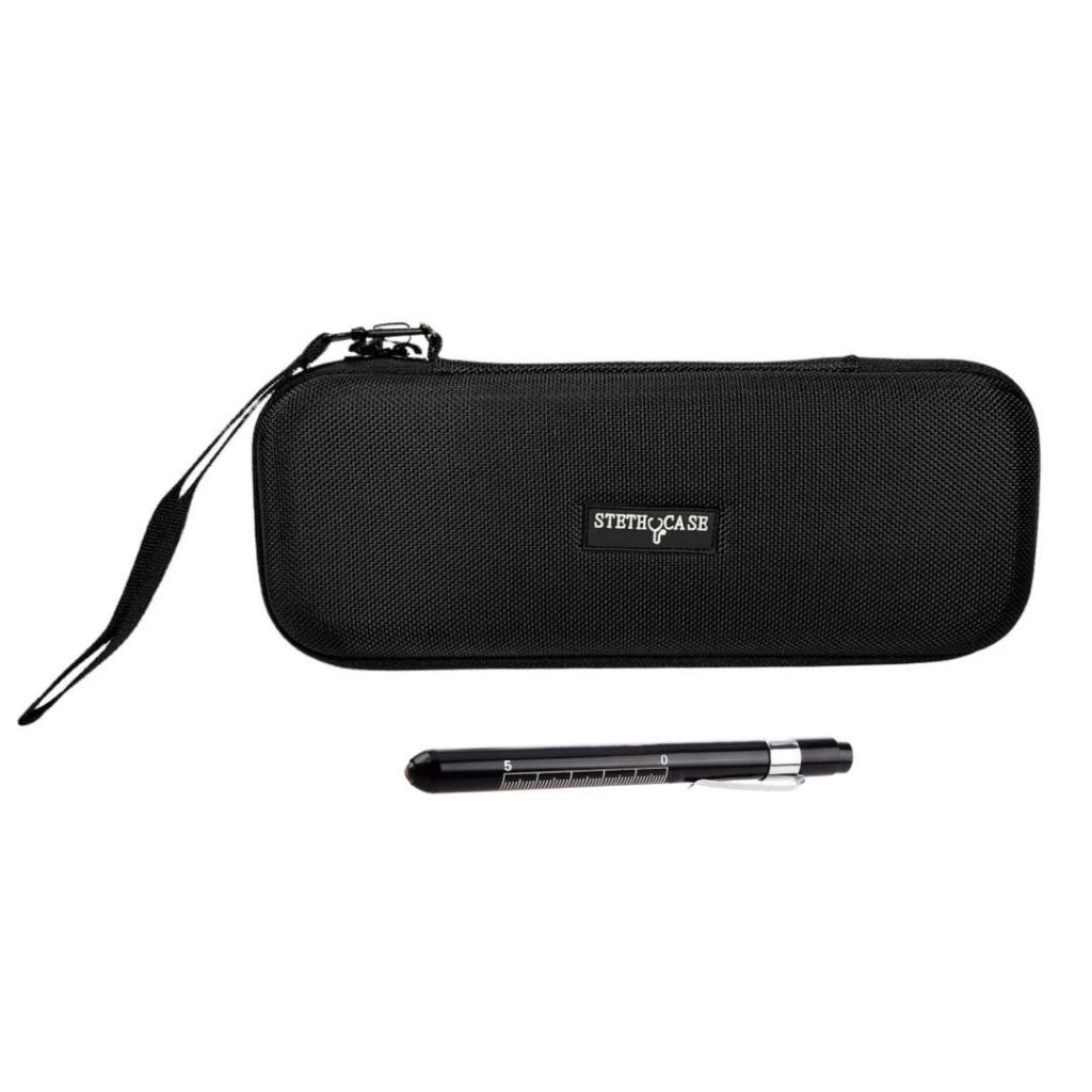 KIT  - Case/Estojo para Estetoscopio + Lanterna Clinica com Pilhas Inclusas - Diversos Modelos