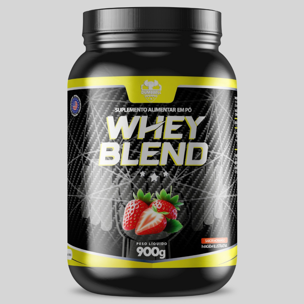 Whey Blend Protein 900g - Ganho de Massa Muscular - Dumbbell Nutrition