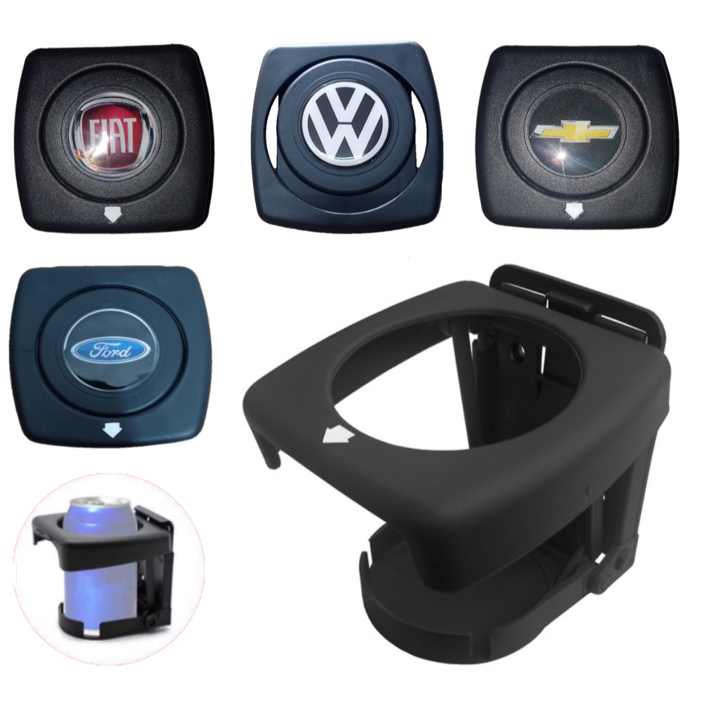 Porta Copos e Latas Térmicos Garrafas para Carros Caminhões Uber Ônibus Barco Preto em Oferta na Shopee