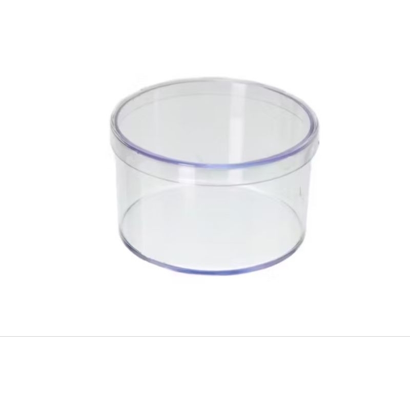 10 Caixinha Acrilica redonda 6x4 cristal para lembrancinhas em Oferta na Shopee