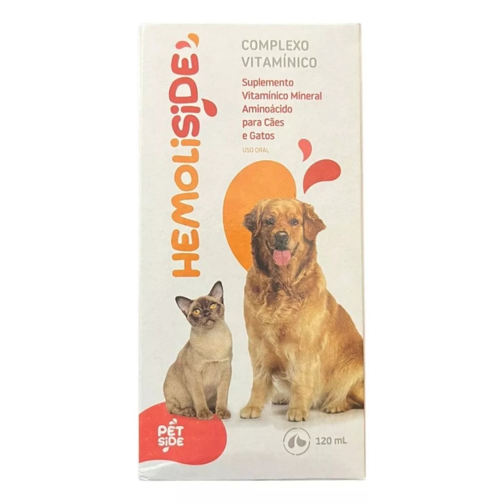 Hemoliside Suplemento Vitaminico Mineral Cães e Gatos 120ml Genérico Hemolitan — R$ 84,80 em Shopee, 20% OFF
