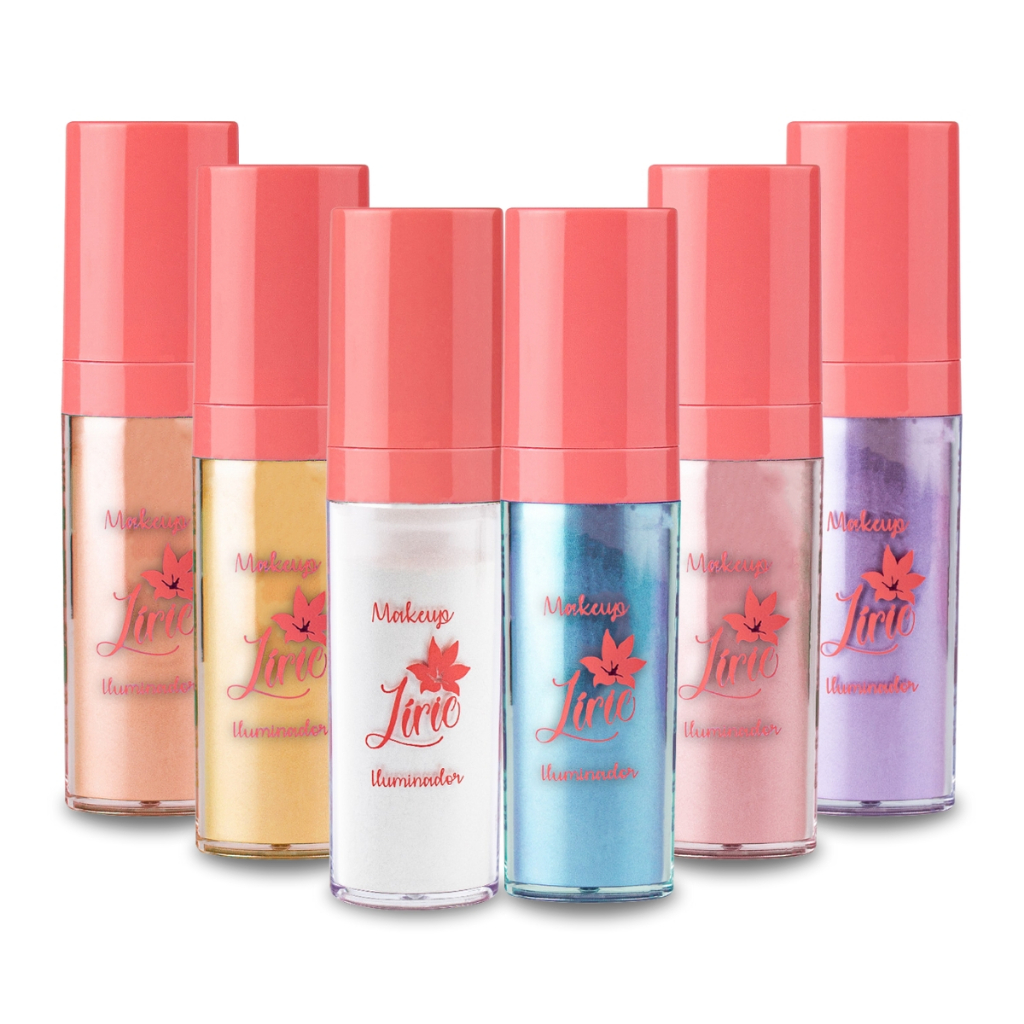 Iluminador Pó Solto Aplicador Make Brilho Rosto Corpo Cabelo Maquiagem Highlighter Pó Sereia Efeito em Oferta na Shopee