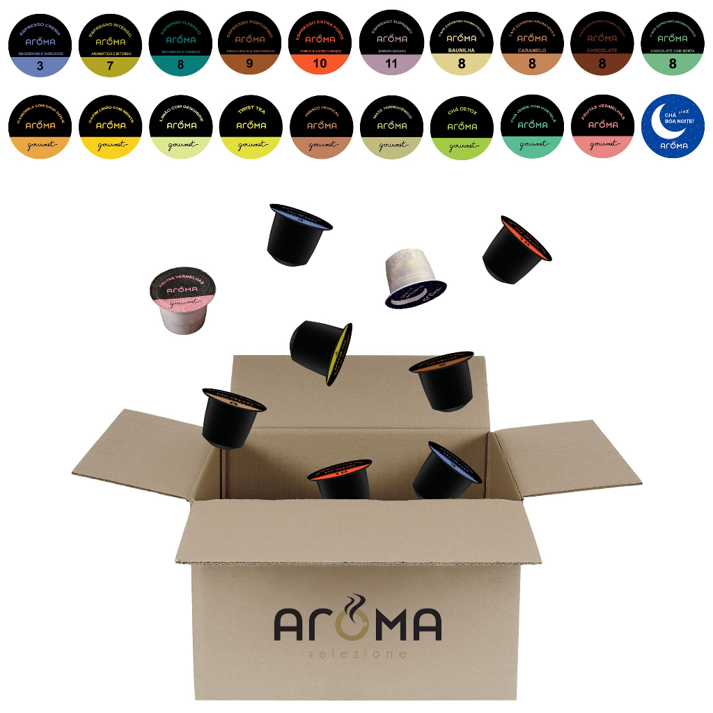 20 Cápsulas Avulsas para Nespresso * Café Chá - Aroma Selezione - Escolha os sabores em Oferta na Shopee
