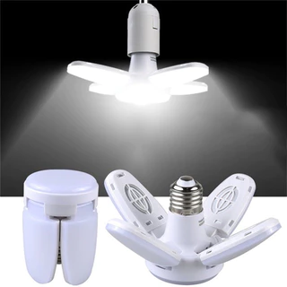 Luminária De Teto Dobrável Lâmpada De Pétalas 6500K 28w Para Quarto / Sala De Estar / Casa / E27 Min