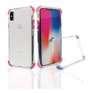 Capa Compatível Com Iphone 11 Pro Max Policarbonato Gliter Bordas Color Anti Impacto