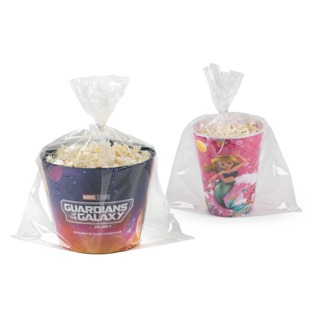 50 Sacos Saquinhos  Para Balde de Pipoca Presente Saco Plástico Transparente Tipo Celofane em Oferta na Shopee