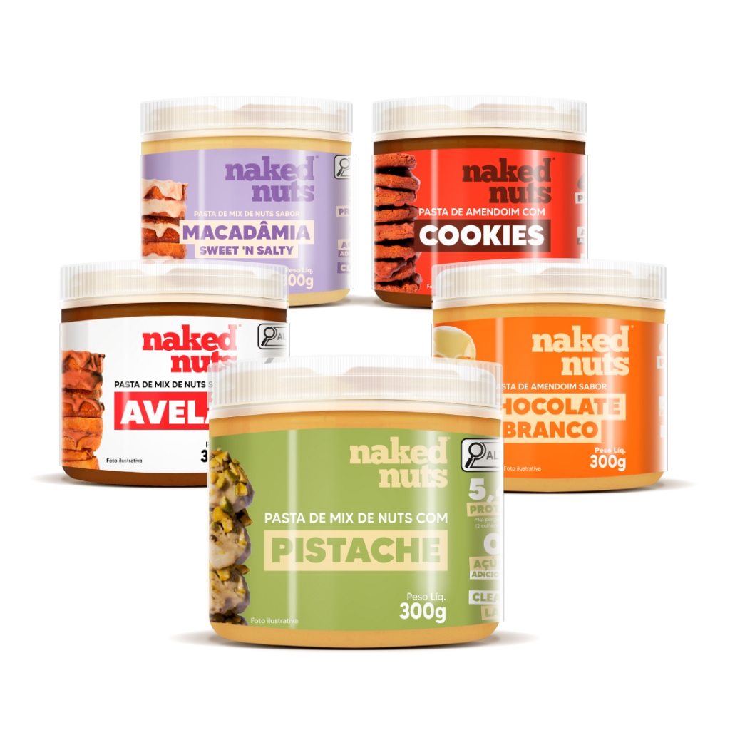 Pasta de Amendoim Proteica e Zero Açúcar 300g e 150g - Naked Nuts