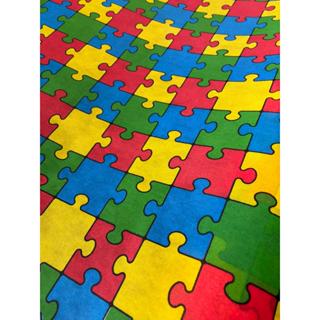 TNT QUEBRA-CABEÇA TEMÁTICO AUTISMO, PAINEL/TOALHA DE MESA 1,40 X 2,00 MTS. em Oferta na Shopee