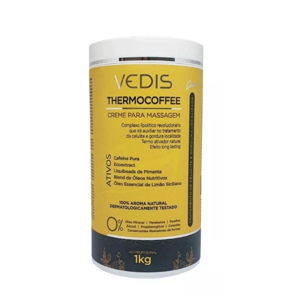 Creme Para Massagem Slim Coffee Para Celulite Vedis 1kg