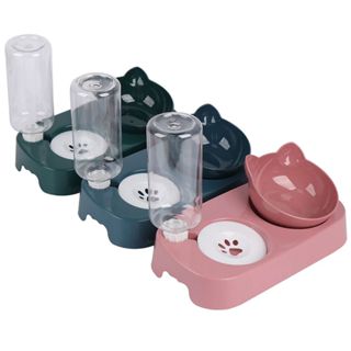 Bebedouro E Comedouro Duplo Automático Para Cachorro E Gato em Oferta na Shopee