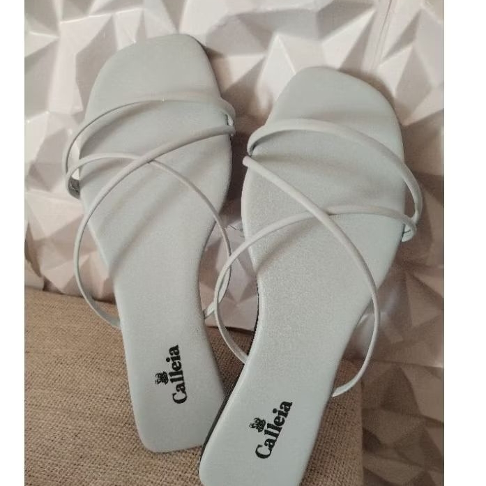 sandália feminina sandália rasteira sandália rasteirinha sandália verde feminina moda verão praia sandalia