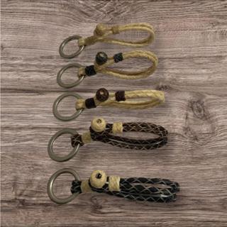 Chaveiro Country Trançado em Couro Cru, Argola Corneta em Zamak em Oferta na Shopee