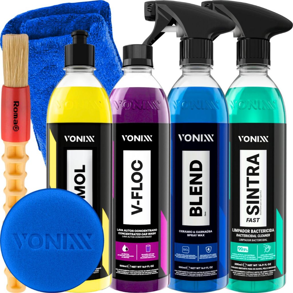 Kit Shampoo V-Floc V-Mol Cera Blend Sintra Fast Vonixx - Spare Parts and Accessories for Vehicles
