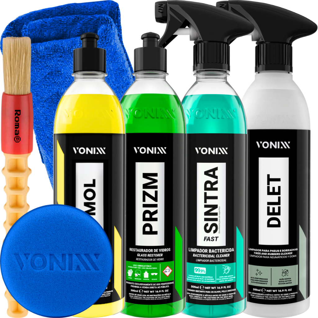 Limpeza Automotiva Sintra Prizm V-Mol Delet 500ml Vonixx em Oferta na Shopee