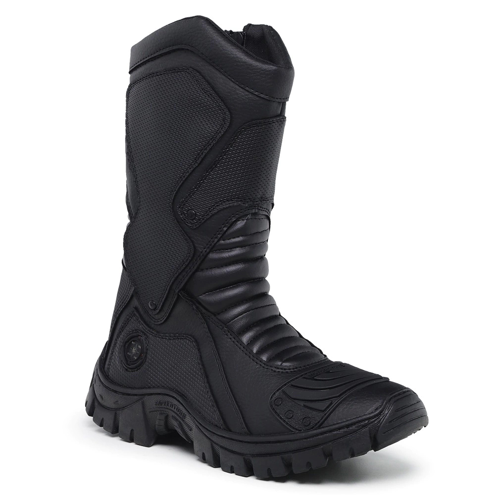 Bota Motociclista Coturno Tática Militar Motoqueiro Bombeiro Civil