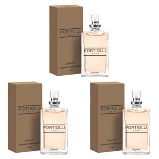 Deo Colônia Portiolli Gold 25ml (3 unidades) - Jequiti em Oferta na Shopee