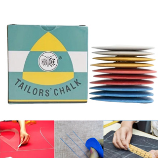 10 Giz Colorido Marcar Riscar Moldes Costura Tecido Textil Giz de Alfaiate em Oferta na Shopee