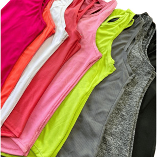 Kit 2 Regata Dry Proteção UV Feminina Treino Academia Furadinha Esporte Confortável Roupas Femininas em Oferta na Shopee