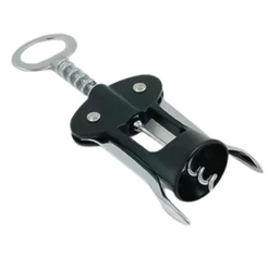Abridor Saca Rolhas Reforçado Garrafa Vinho Metal Cozinha Cromado Aço Inox Prático Rápido