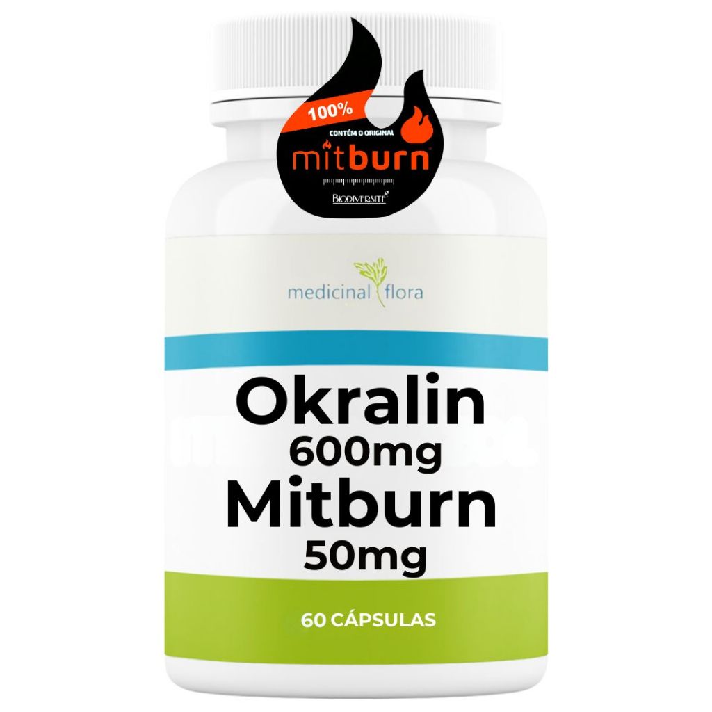 Okra 600mg + Mit 50mg 60 Cápsulas - Com Selo de Autenticidade em Oferta na Shopee