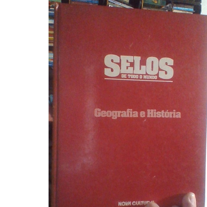 livro selos de todo mundo, geografia e história, ed nova cultural