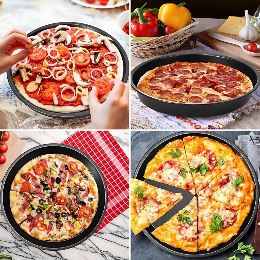 Formas de Pizza Grande 36cm Antiaderente Assadeira