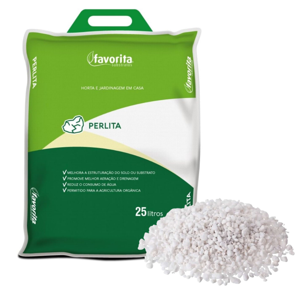 Perlita Expandida GROSSA Para Substrato Suculentas Cactos Rosa do Deserto 25L Favorita Substratos