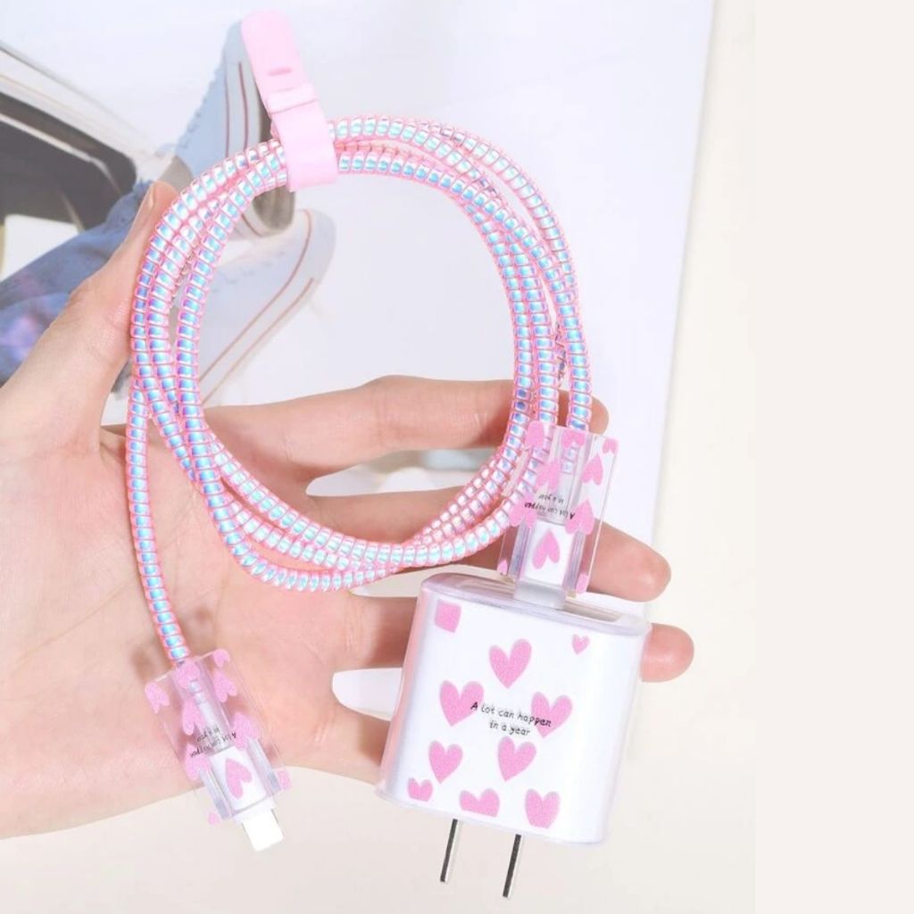 Capa Protetora De Carregador I Phone Para Protetor Cabo Mola em Oferta na Shopee