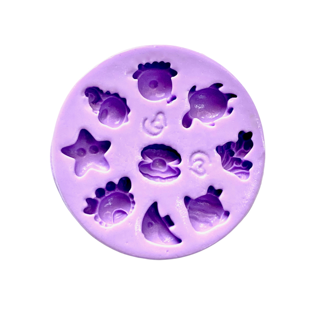 F1660 MOLDE DE SILICONE FUNDO DO MAR CONFEITARIA BISCUIT em Oferta na Shopee