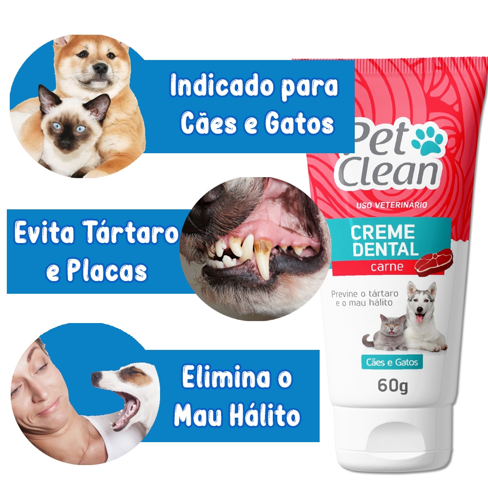 Kit Cuidado Bucal Spray Creme Dental Pet Clean