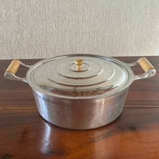 Caçarola Nº34 - 11 litros - panela grande grossa de alumínio batido fundido