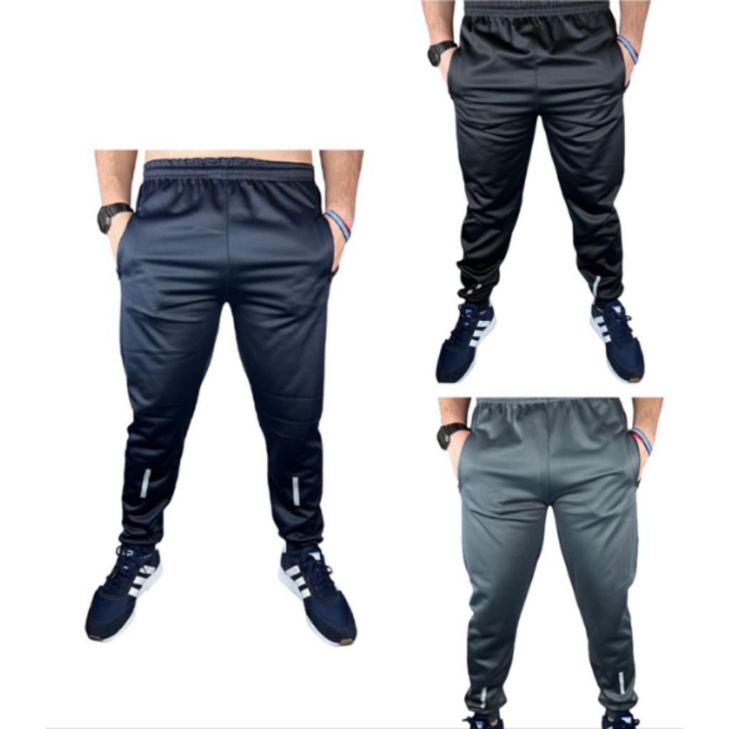 Kit 3 Calça Jogger Masculina Calça Moletom Esportiva DryFit c/ Elastano Punho No Tornozelo Elástico na Cintura Confortável Excelente P/ Academia Treino Caminhada Exercícios CrossFit Inverno Flanelada