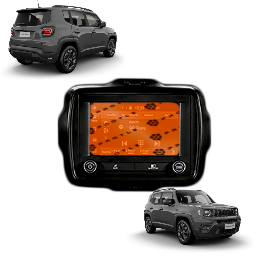 Película Protle Antirrisco Para Multimídia Jeep Renegade Sport 7 Polegadas