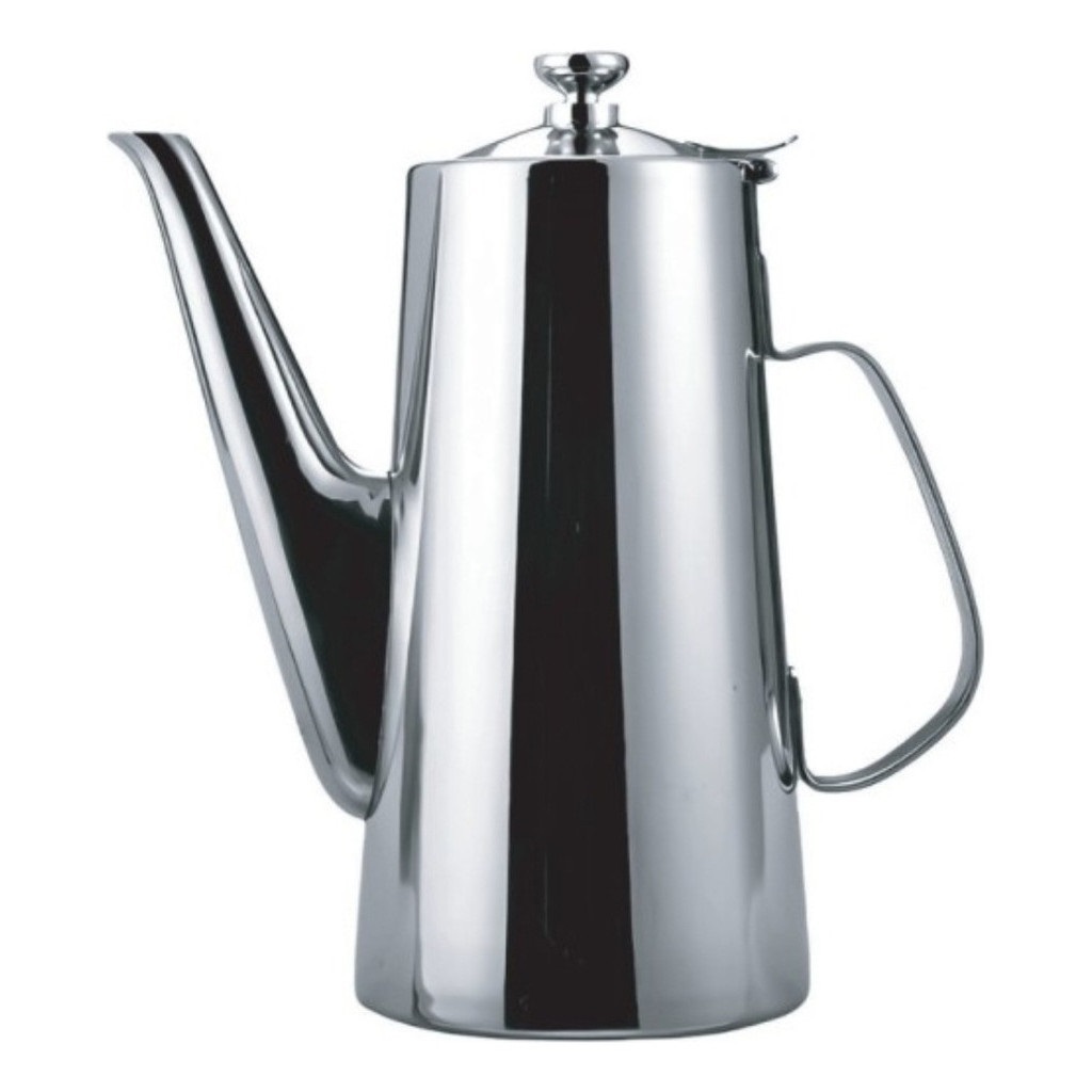 Bule 1,5 Litros Bico Longo Inox - Chaleira com Tampa Aço Inoxidável 1500ML - Café Chá Água Cozinha em Oferta na Shopee