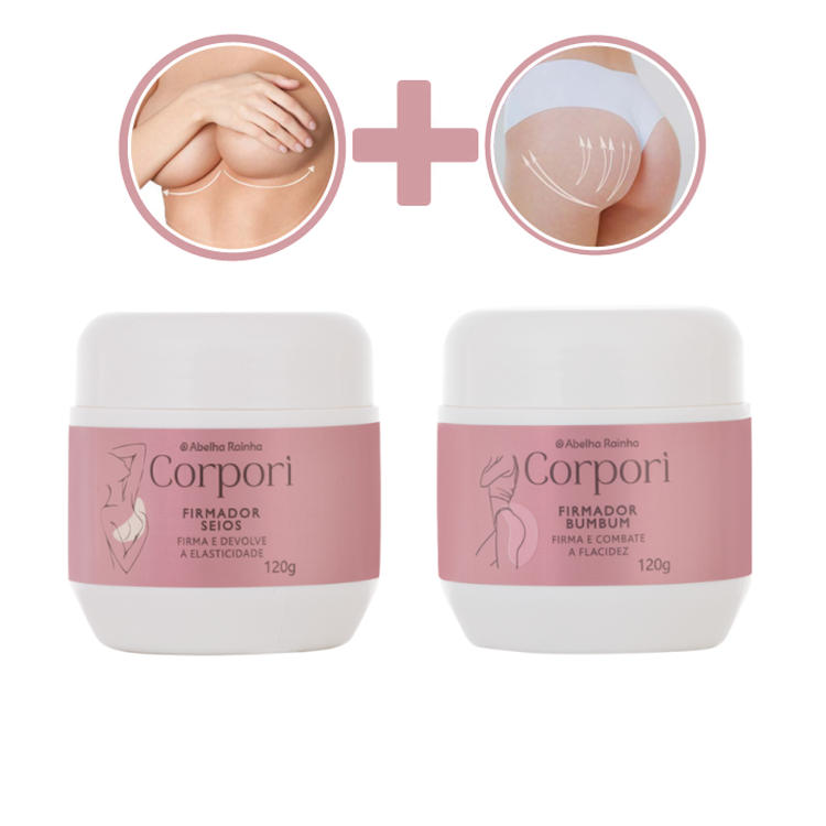 KIT Firmador Seios e Bumbum Corpori - Abelha Rainha 130g