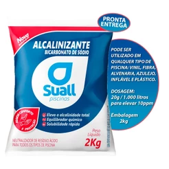 Suall Alcalinizante Elevador De Alcalinidade Ph Certo Para Piscinas 2kg