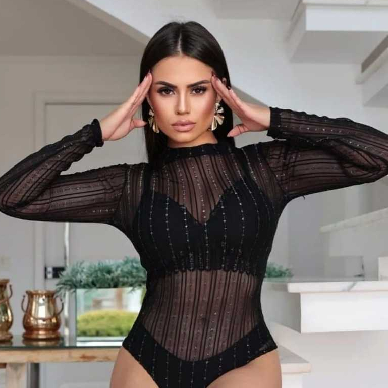 Body Preto Manga Comprida: Onde Comprar | BuscaProdutos