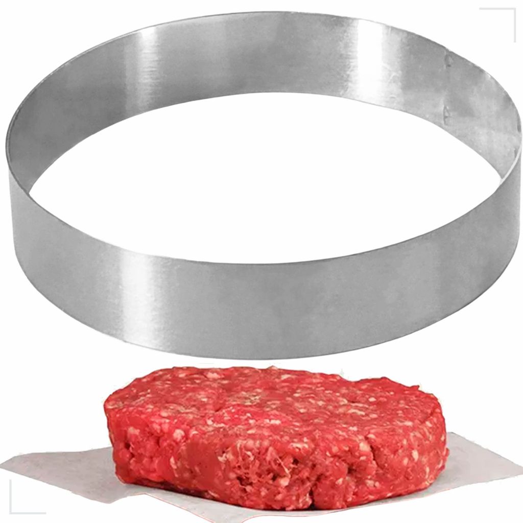 Aro Modelador Forma Pão Ovo Hamburguer Mini Pizza Massa 8cm