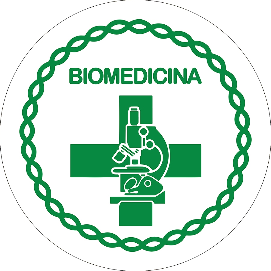 Painel De Festa Redondo Em Tecido - Biomedicina Logo Verde 042