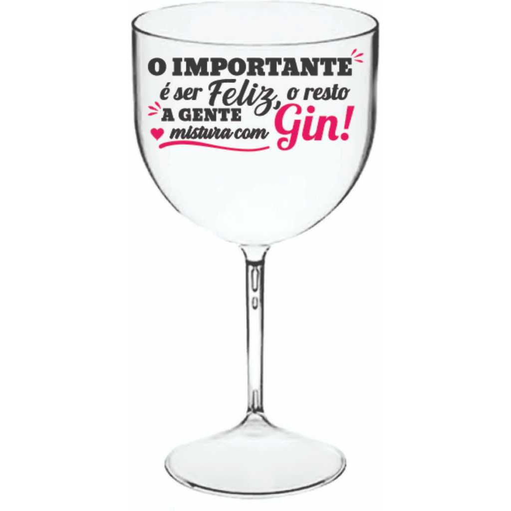 30 taças de gin 450ml Personalizada Acrílica para casamento e Formatura