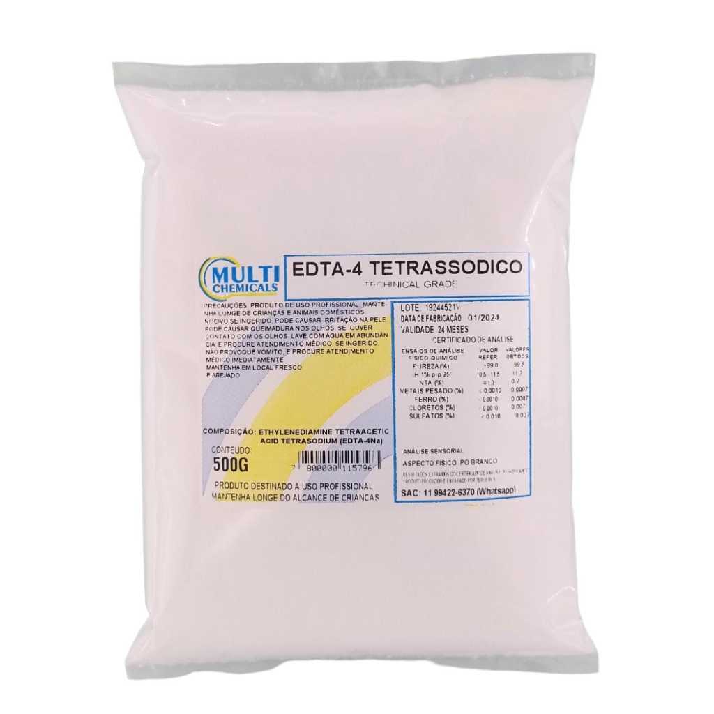 EDTA Tetrassodico - 500G