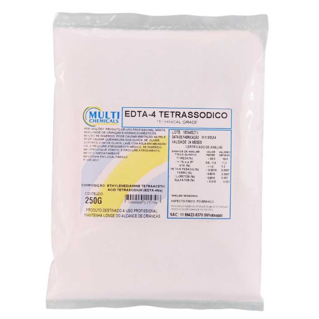 EDTA Tetrassodico - 250G em Oferta na Shopee