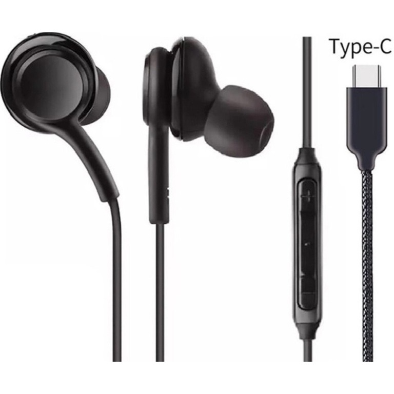 Fone De Ouvido Entrada Tipo C Compatível com Xiaomi Note 8 Mi 9 Mi 9se