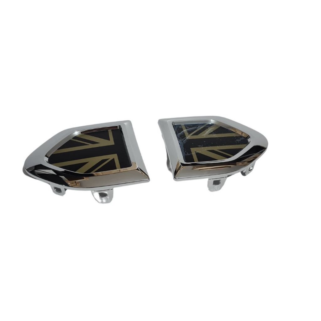 Conjunto Tampa Original Decorativa Lateral Mini Cooper F60 Gold Jack